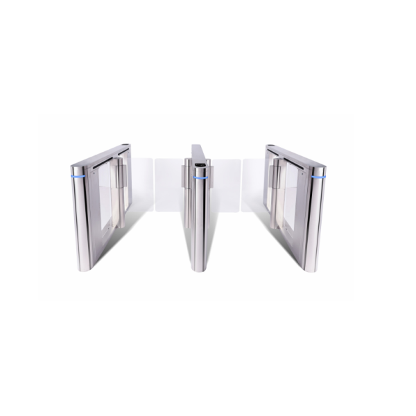 Automatic Optical Swing Turnstile , Flap Barrier Turnstile Gate With Face Recognition