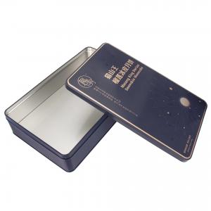 China Wallet Metal Tin Boxes Container Square Biscuit Case Luxury Moon Cake Rectangular on sale