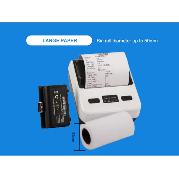 Bill Mini 80x50mm Barcode Portable Pocket Wireless Thermal Receipt Printer