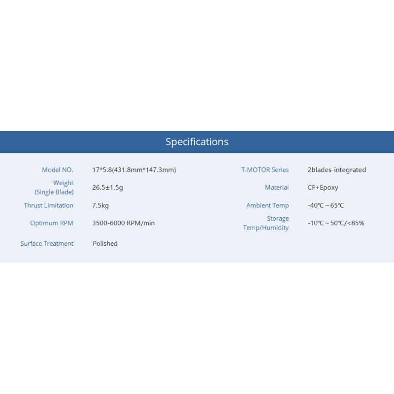 T-MOTOR P17*5.8 Prop-2PCS/PAIR