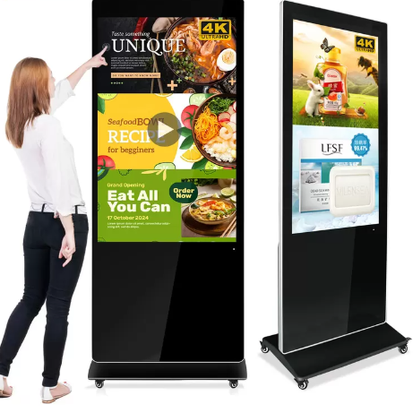 Linux Operating System Digital Signage with 4000 1 Contrast Ratio Enabling Clear Bright Visuals and Easy Content Updates