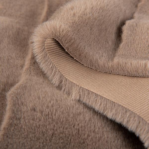 Home Textile Garments 58/60" Width Knitted Rabbit Fur Fabric with Drawn Needle
