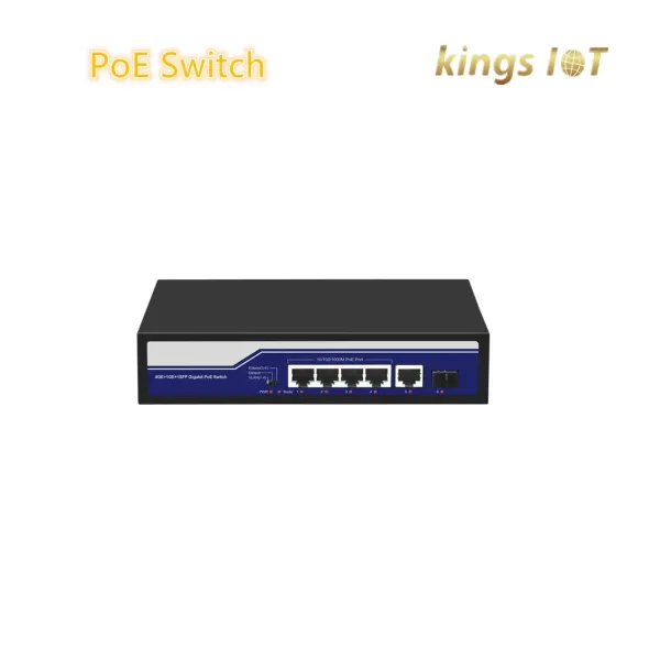 4 Port Poe Switch Support Active Poe Standard Then Provide The Poe Power by a Simple Network Cables Plug and Play