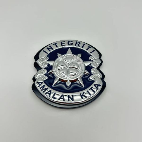 Premium Malaysian Integrity Badge, Custom Metal Enamel Lapel Pin for Uniform & Souvenir