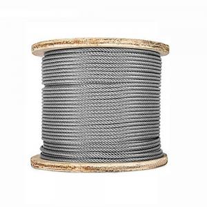China Steel Rope Wire 6X24S 7FC Bright Steel Line Contacted Wire Rope with Stainless Steel on sale