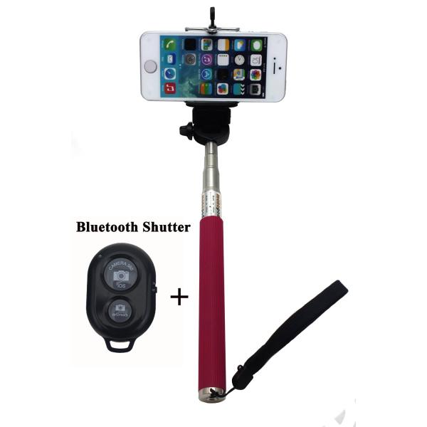 Handheld monopod with remote for ios 4.0 / android 3.0 Smartphone Bracket