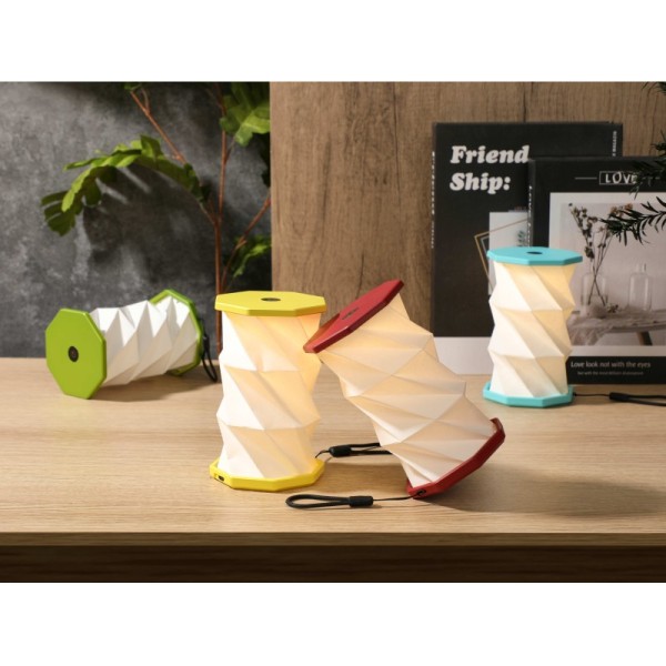 Rotating Folding Origami Light Fixture Large Paper Floor Lamp Touch Control