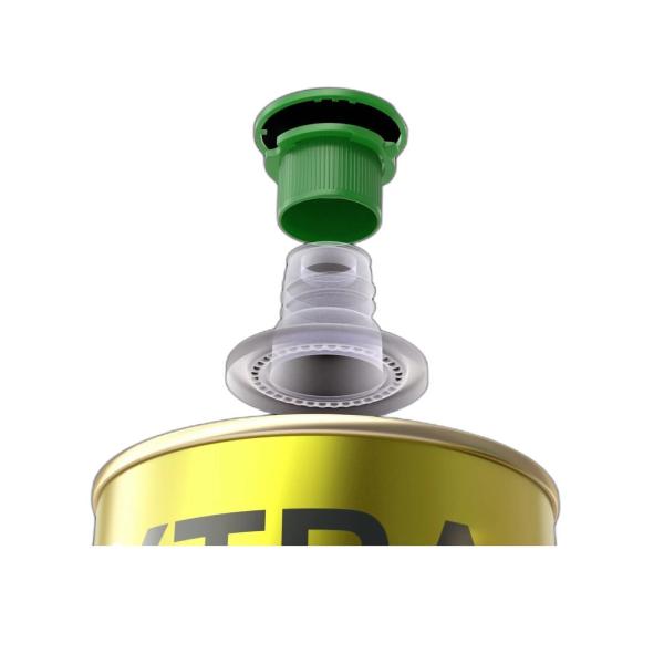 DADI 3L Rectangular Food Oil Can Empty Tin Metal Tin Can with Spout Lid Durable Tinplate