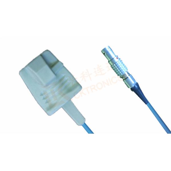 CRITIKON Spo2 Probe Sensor 7 Pin Reusable SpO2 Sensor Adult Silicone Soft Tip