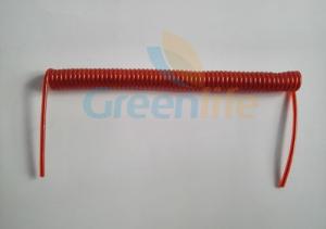 China China Manufacturer Transparent Red 4mmPlastic Coating w/1.5mm dia Wire Core Tool Bungee Coil Leash on sale