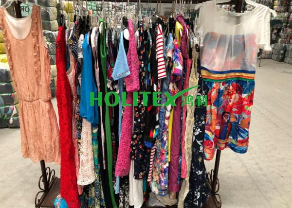 Quality Used women's clothing , ladies cotton dresses , first grade American style second hand clothes for sale