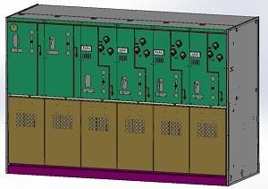 China SF6 Compact Metal Enclosed Switchgear Fully Insulated Three Phase AC Rated Voltage on sale