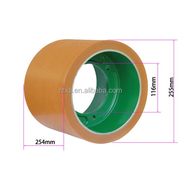 Customized 6" inch Silicone Coated Nip Rice Mill Huller Rubber Roller for Home