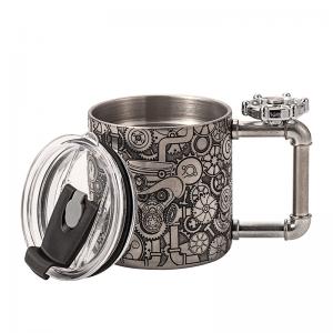 China 18/8 Stainless Steel Coffee Mug SS304 Insulated Travel Mug With Handle on sale