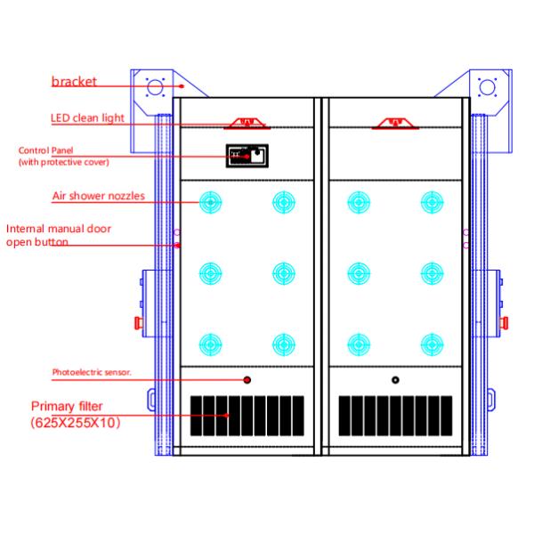 Anti Collision Air Shower Room