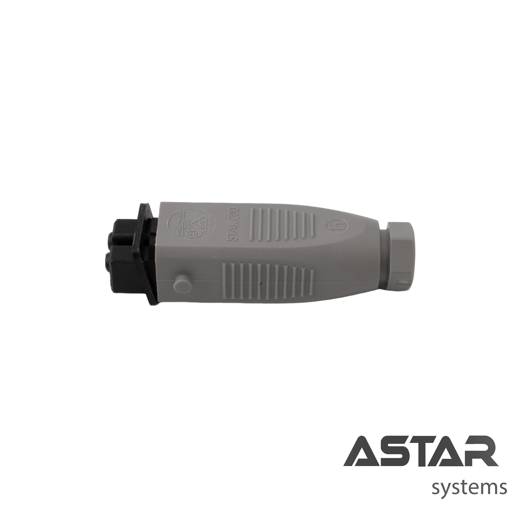 STAK 200 Field Attachable Industrial Rectangular Cable Connector 2+PE 250V 16A