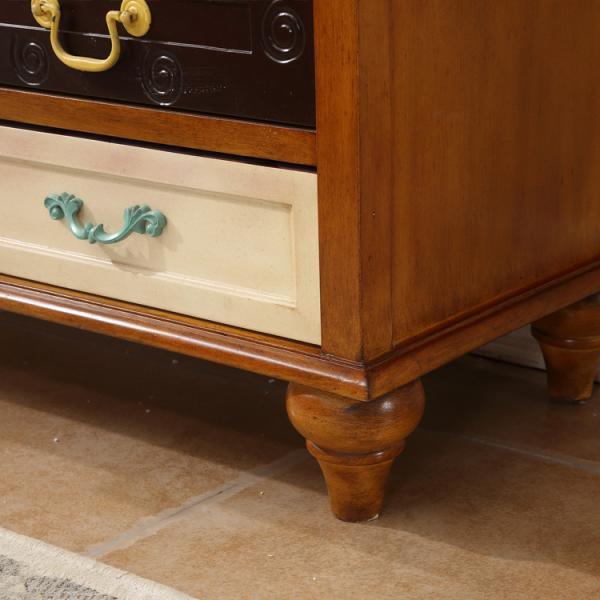 MDF Board 108cm Height European Retro Drinks Storage Living Room Cabinet