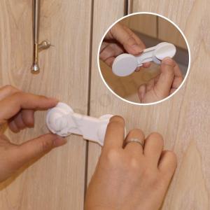 Buy cheap One Hand Operation Baby Safety Lock Plastic Cabient Drawer Lock product