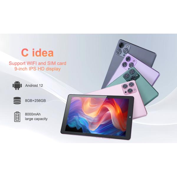 C idea 9 Inch Tablet PC Android With Sim Card 1024x600 IPS Screen Display Wifi GPS for Teens Student CM915