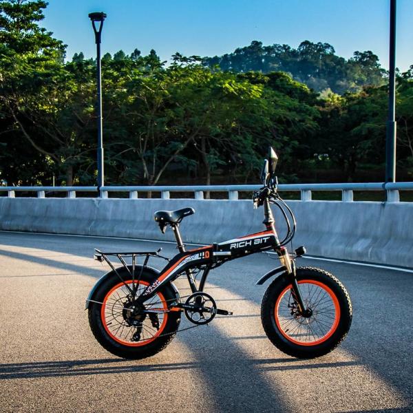 20 Inch Fat Tire Folding E Bike Snow Bike Electric 4 Chaoyang Tire 48v 500 Watt 9.6Ah