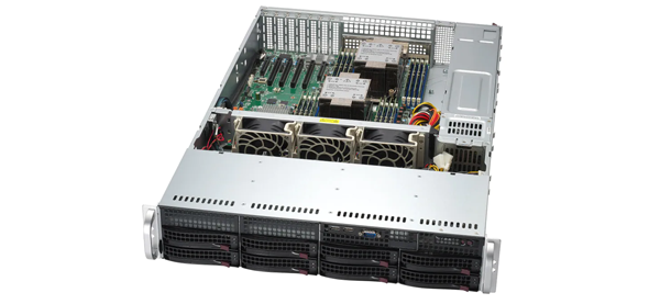 16GB RDIMM Memory Cloud Storage Server with 2PCS Intel 6444Y Processor and Rack Design