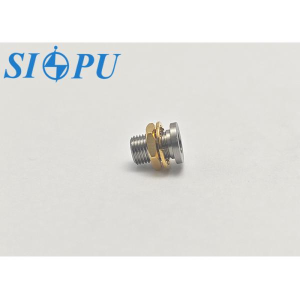 SMP Male to SMP Male RF Coaxial Adapter – Limited Detent, Thread-In Mount