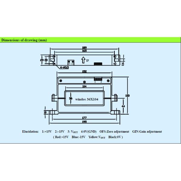 Small Size Industrial Open Loop Current Sensor For Server System / Speed Drive