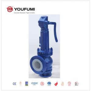 China PTFE Balanced Bellows Safety Relief Valve , Flanged Spring Type Safety Valve on sale