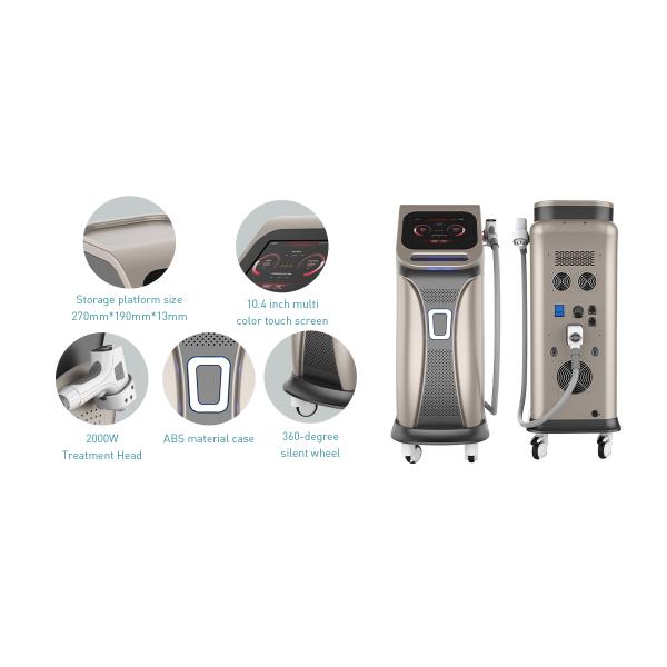 Ice Platinum 2000W 808Nm Diode Laser System Professional Painless Permanent Laser Hair Removal Machines