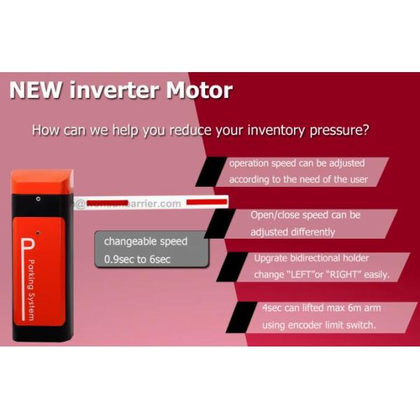 RS485 Auto Security Barrier Gate , New Lanched Gate Barrier System With Encoder Control