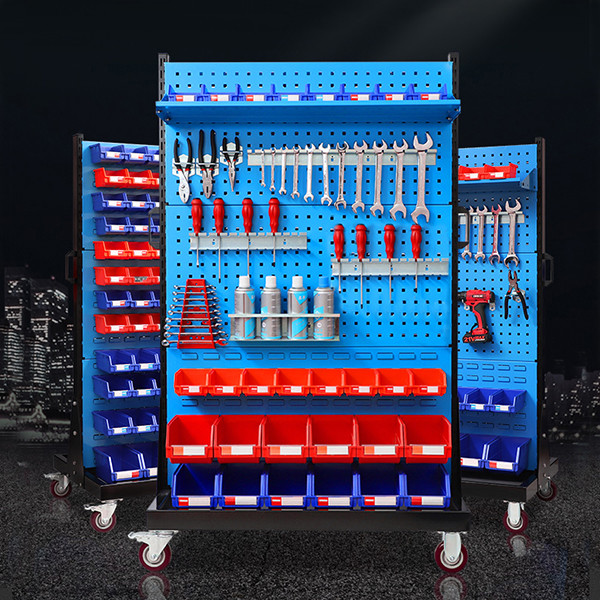 Blue Steel Hanging Pegboard Display Rack , Tool Display Racks,Steel Rack Price