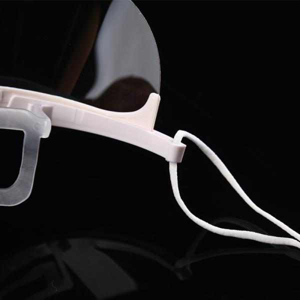 Fog Proof Ergonomic ABS PET Transparent Mouth Cover