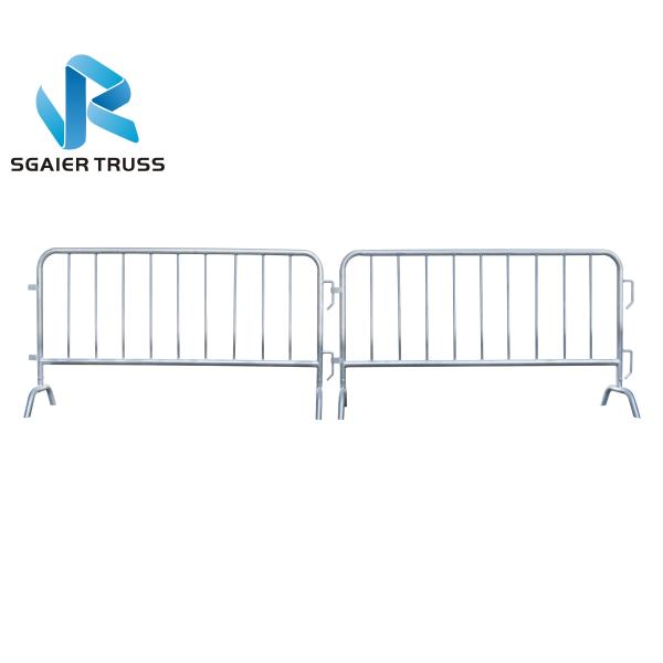 Safety Walkway Temporary Steel Traffic Crowd Control Barrier Zinc Galvanized