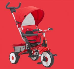 Buy cheap On Foots / Handle Baby Tricycle Bike Adjustable Canopy With Parent Push Handle product