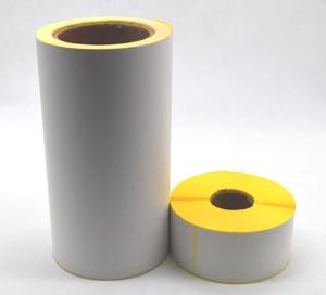 China HM2233H Top Thermal Paper Hotmelt Glue Yellow Glassine Liner on sale
