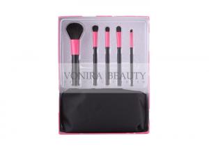 China 5 PCS Fashion Pink & Black Basic Gift Set With A Black Makeup Bag on sale