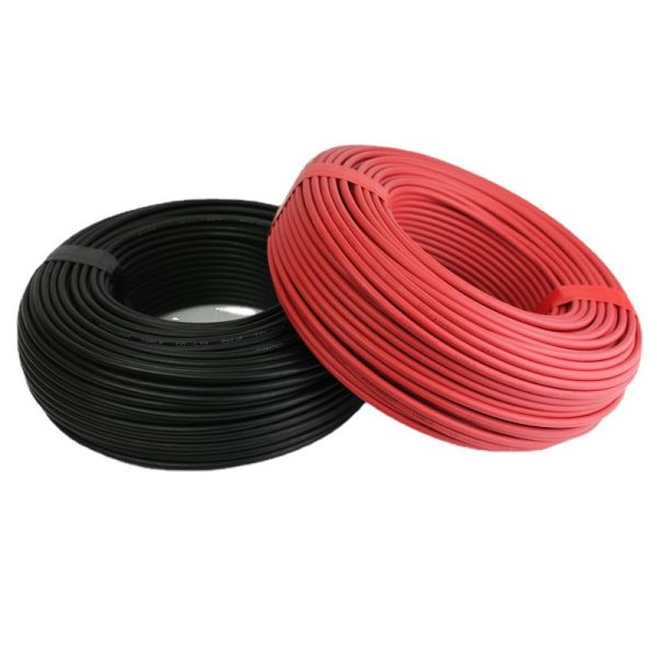 Photovoltaic Twin Core Solar Cable With Tinned Copper Conductor XLPO Insulation