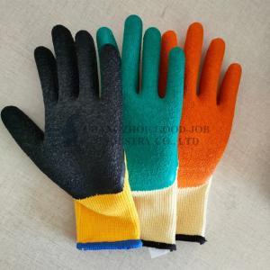 Buy cheap 21 Yarn Knitted Industrial Working Gloves Latex Coated Free Sample product