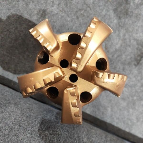 9 7/8" 250mm 5 Wings Steel Body Diamond Geological Geothermal Pile Foundation Drilling PDC Bit