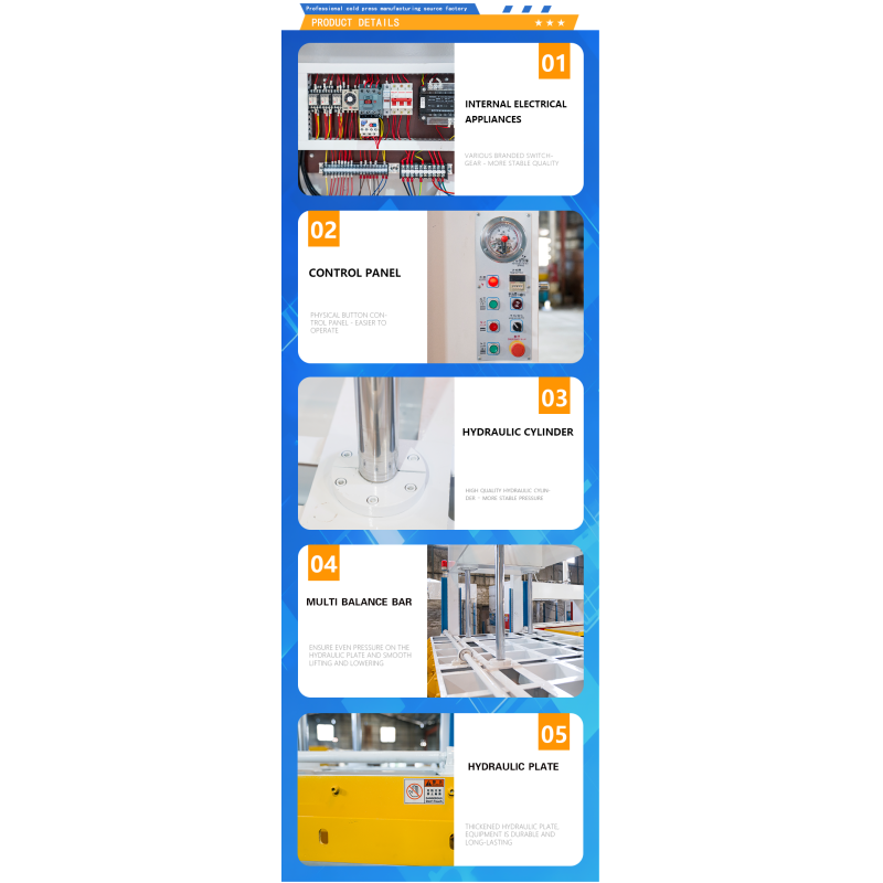 380V / 50Hz Cold Pressing Machine Hydraulic Cold Press Equipment With 4000*2000mm Work Plate