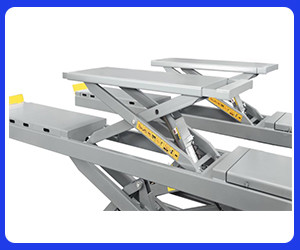 5T scissors wheel alignment car lift with 5000mm length platform with CE