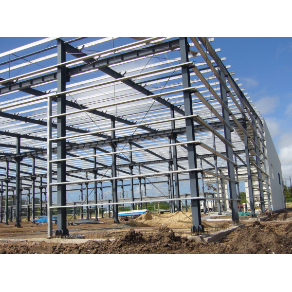 Large-Span Steel Structure Workshop for Manufacturing & Assembly