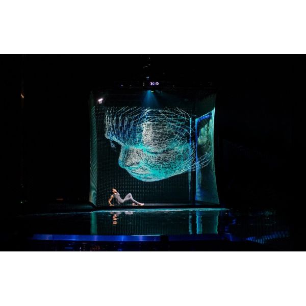 Projector Transparent Hologram Screen Holograohic Projection Scrim For Stage Show
