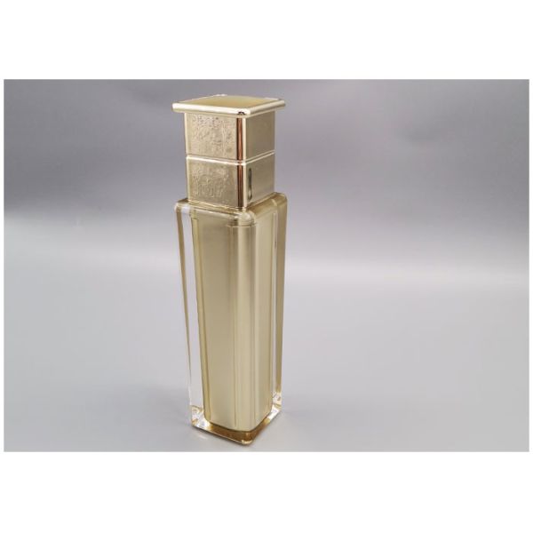 Custom Acrylic Square 250ml Cosmetic Bottle Sets Plastic