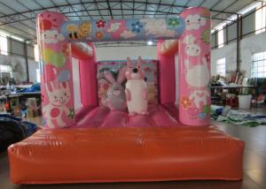Buy cheap Custom Made Inflatable Small bouncer Pink inflatable rabbit Jump house on sale product
