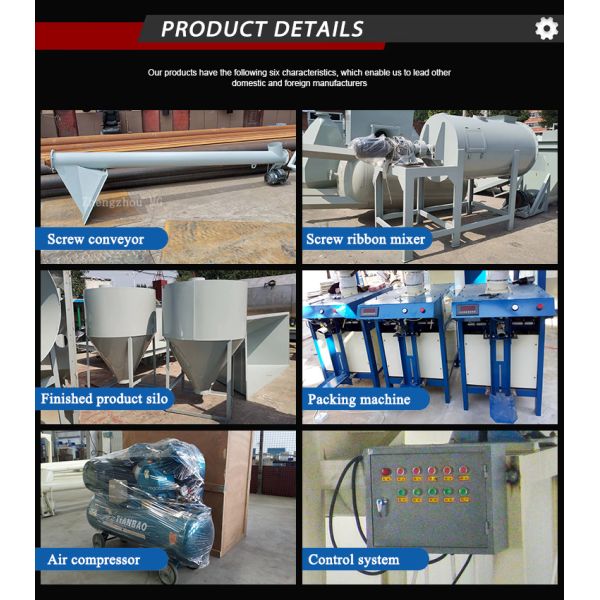 Energy Saving Dry Mortar Mixer Machine Designed for Wall Putty and Plaster with Consistent Mixing