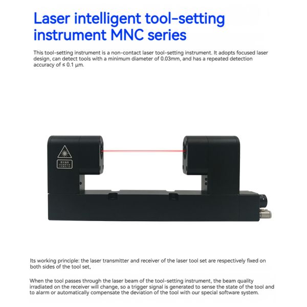 MNC Series Non Contact Laser Tool Setter 0.03/50/80/160mm Diameter CNC Tools Z Axis Zero Height Setting Measuring Instrument