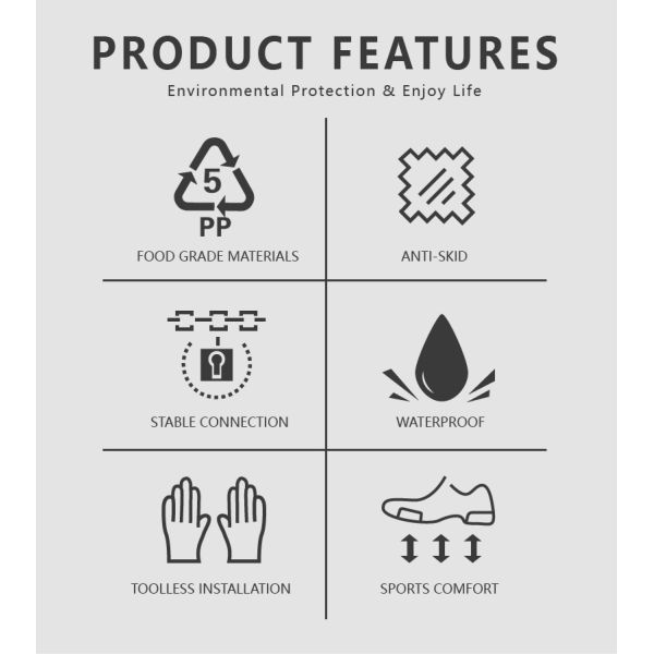 PP Interlocking Tiles for Multi-Sport Courts - Eco-Friendly & Anti-Slip