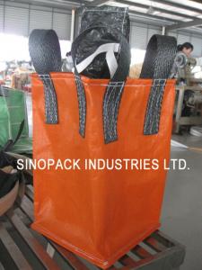 China 1000KGS Cross Corner Circular / Tube Big Bag FIBC For Granules Packing on sale