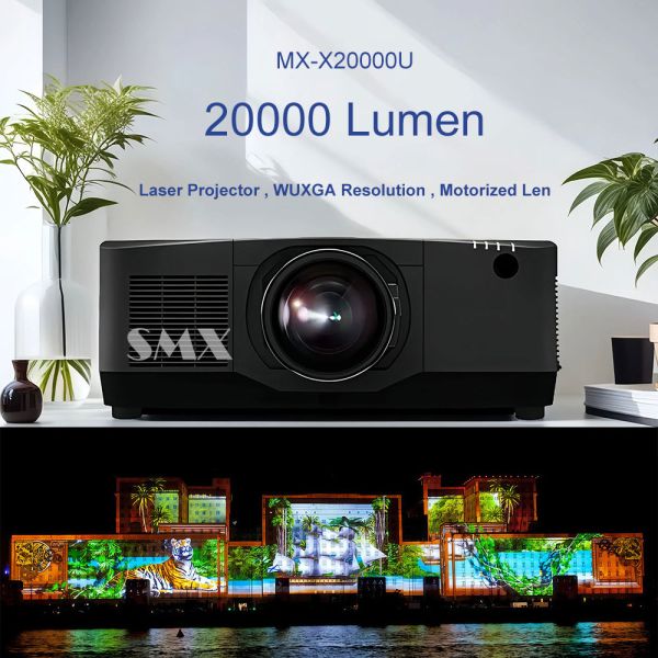 20000 Lumen Large Venue Laser Projector with WUXGA Resolution for 3D Mapping